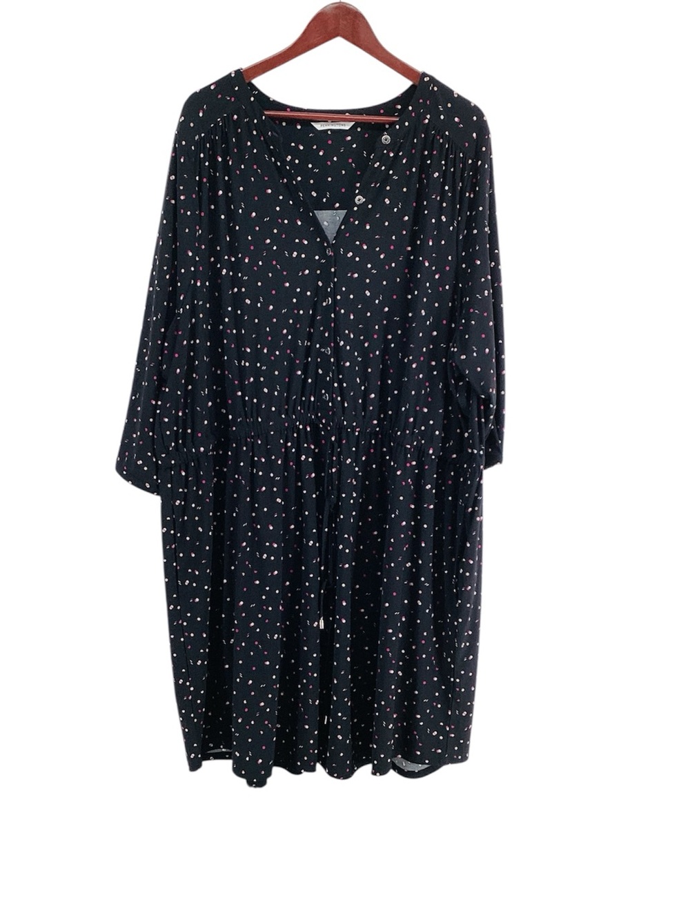 🐷 Penningtons Polka Dot Midi Dress, Size 4X